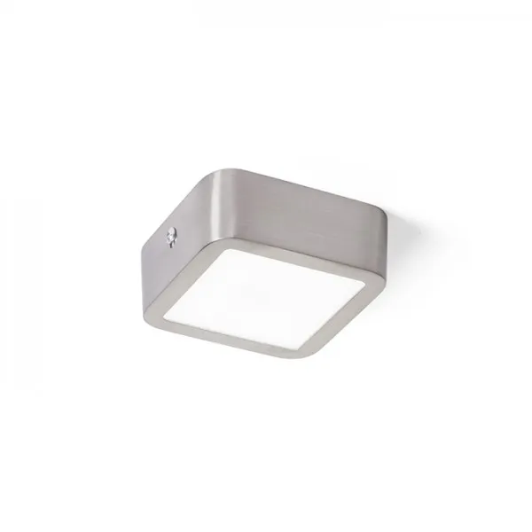 Plafoniera HUE SQ 9 da soffitto nichel opaco 230V LED 6W 3000K