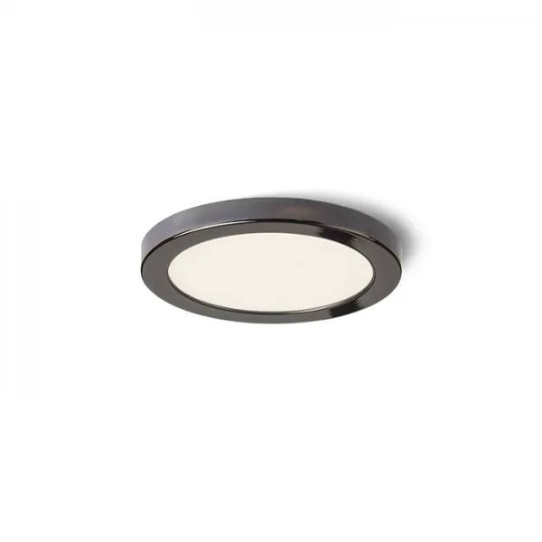 Plafoniera HUE R 9 da incasso nero cromato 230V LED 6W 3000K