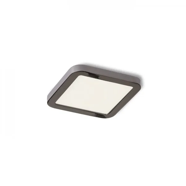 Plafoniera HUE SQ 9 da incasso nero cromato 230V LED 6W 3000K