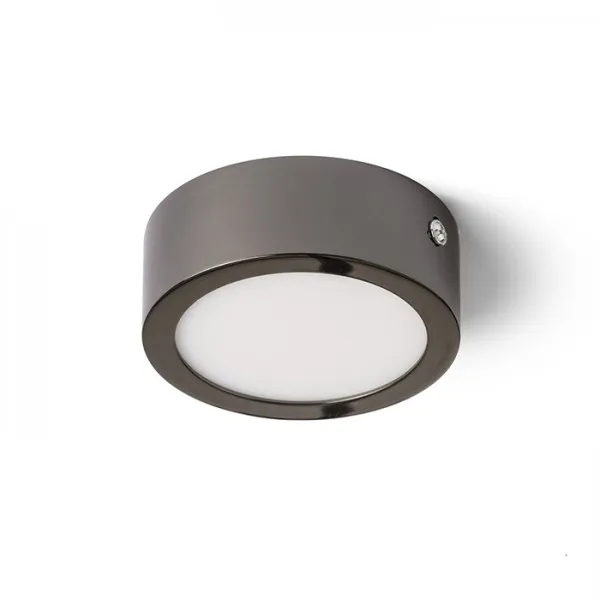 Plafoniera HUE R 9 da soffitto nero cromato 230V LED 6W 3000K