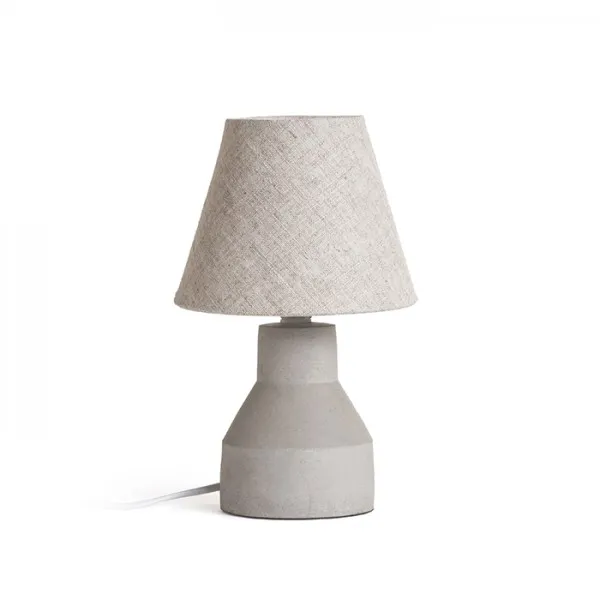 Lampada HEIDI da tavolo  naturale/calcestruzzo 230V E14 12W