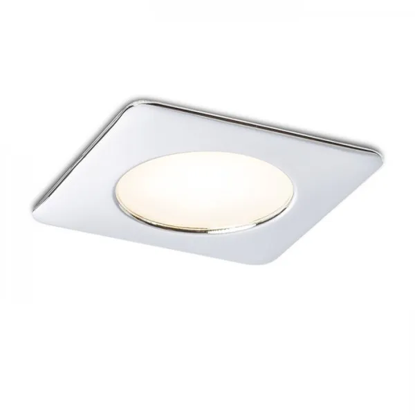 Faretto INEZ SQ cromo 12V= LED 3W IP44 3000K