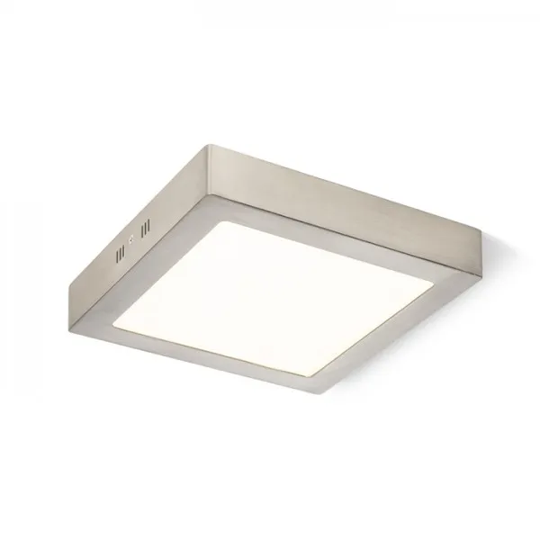 Plafoniera SLENDER SQ 22 applique/plafoniera nichel opaco 230V LED 18W 3000K