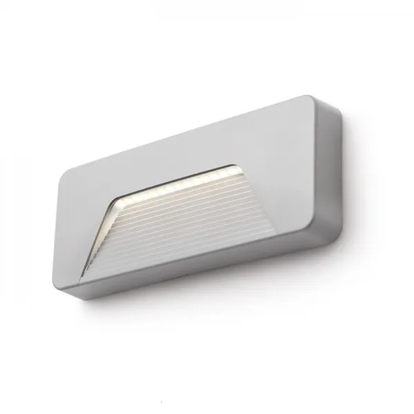 Lampada applique RENO SQ INDR da parete grigio 230V LED 3W IP65 3000K