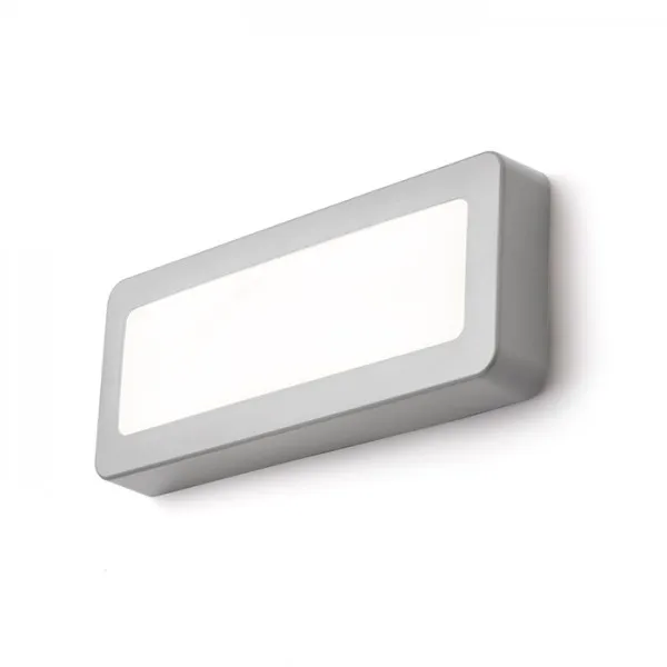 Lampada applique RENO SQ DR applique/plafoniera grigio 230V LED 5W IP65 3000K