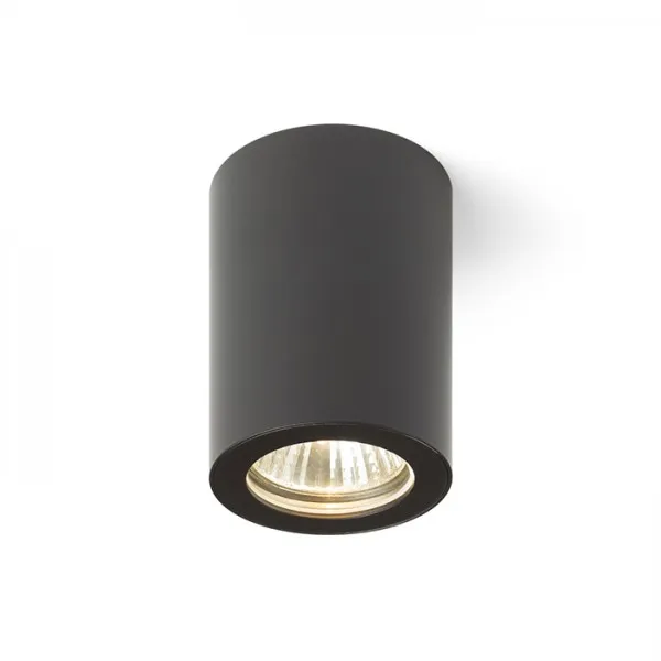 Faretto cilindrico LOLA 88 da soffitto nero 230V GU10 15W IP54