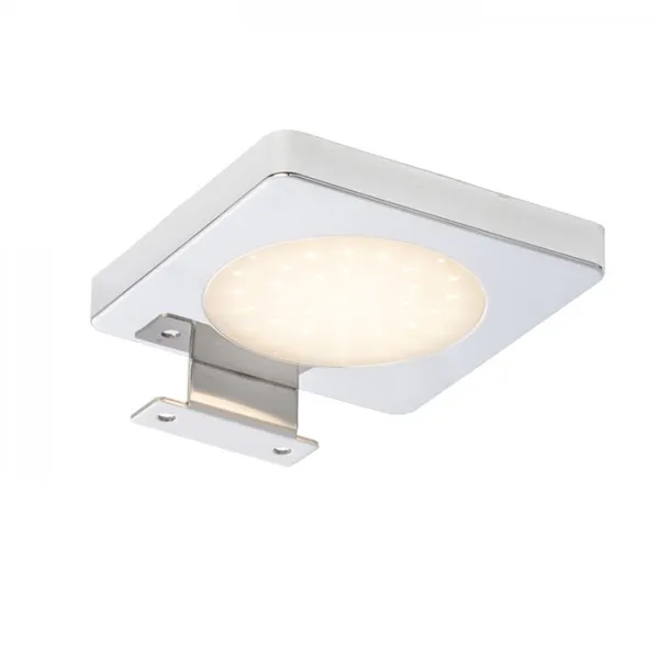 Lampada luce da bagno YOLO SQ sopra specchio cromo 12V= LED 4W IP44 3000K