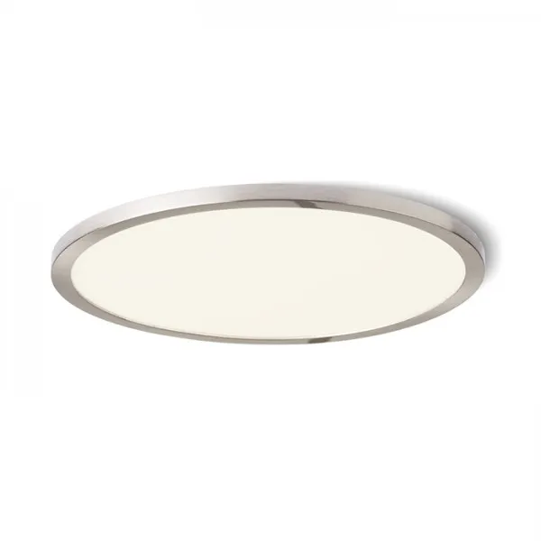 Plafoniera HUE R 22 da incasso nichel opaco 230V LED 24W 3000K