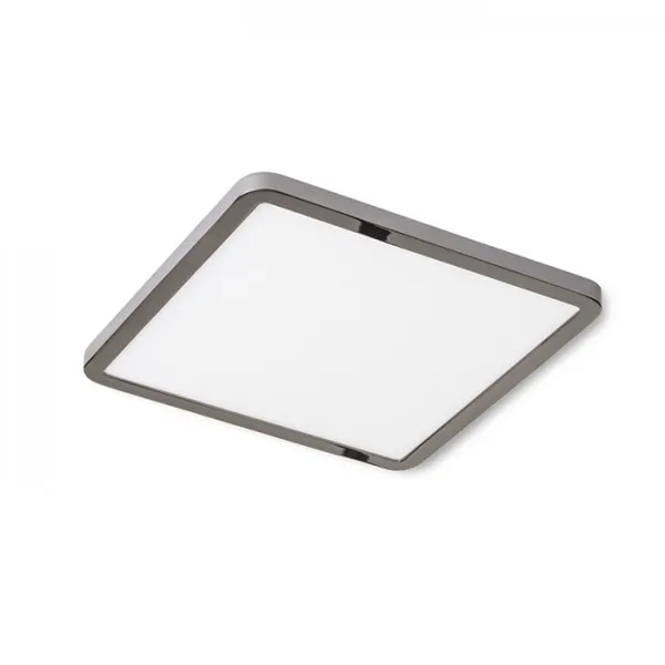 Plafoniera HUE SQ 17 da incasso nero cromato 230V LED 18W 3000K