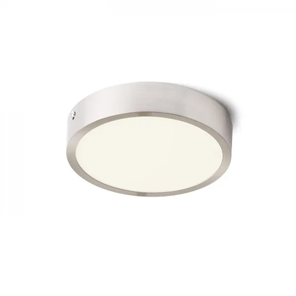 Plafoniera HUE R 17 da soffitto nichel opaco 230V LED 18W 3000K