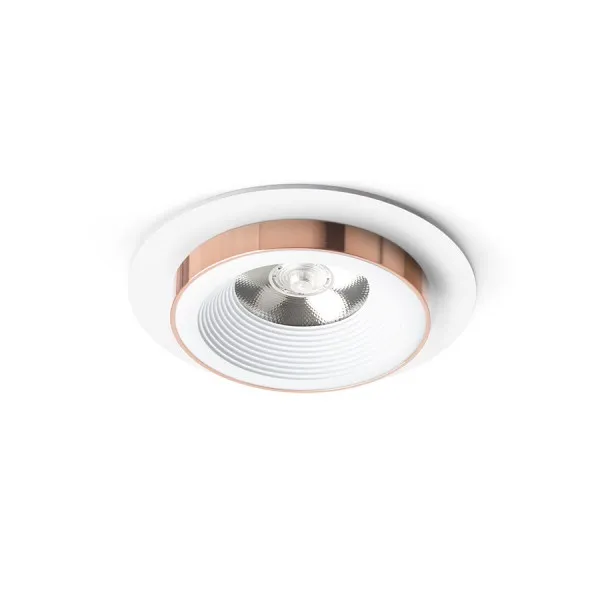 Faretto SHARM R I da incasso bianco rame 230V LED 10W 24° 3000K