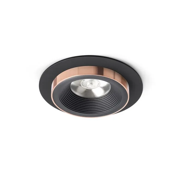 Faretto SHARM R I da incasso nero/nero rame 230V LED 10W 24° 3000K