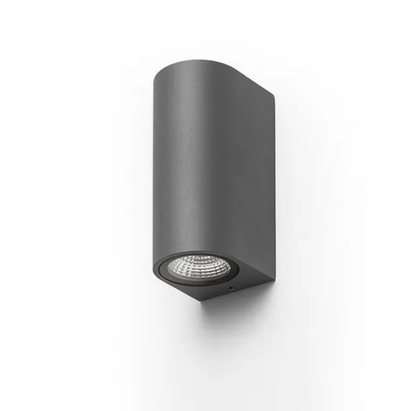 Lampada Faretto ZACK II grigio antracite 230V LED 2x3W 58° IP54 3000K