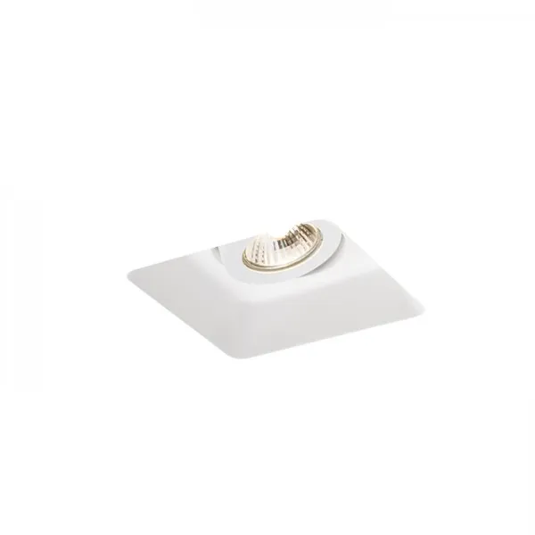 Lampada Faretto DINO SQ GU10 inclinabile gesso 230V GU10 35W