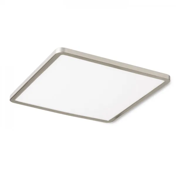 Plafoniera HUE SQ 22 da incasso nichel opaco 230V LED 24W 3000K