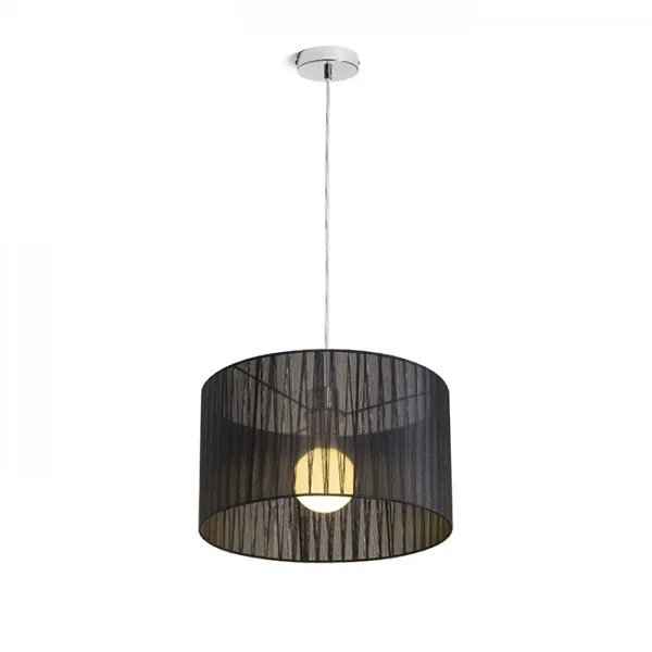 Lampadario GLAMOUR 35/20 a sospensione nero 230V E27 28W