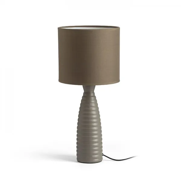 Lampadario LAURA da tavolo grigio beige 230V E27 28W