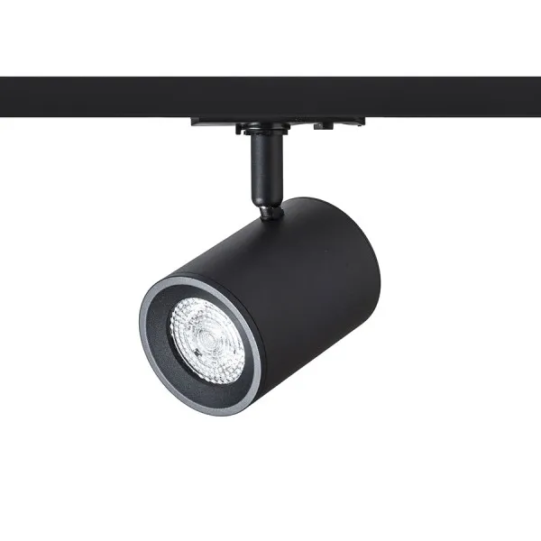 Faretto CADENZA per binario trifase nero 230V LED GU10 10W