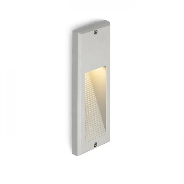 Faretto FACA da incasso grigio argento 230V LED 2W IP54 3000K