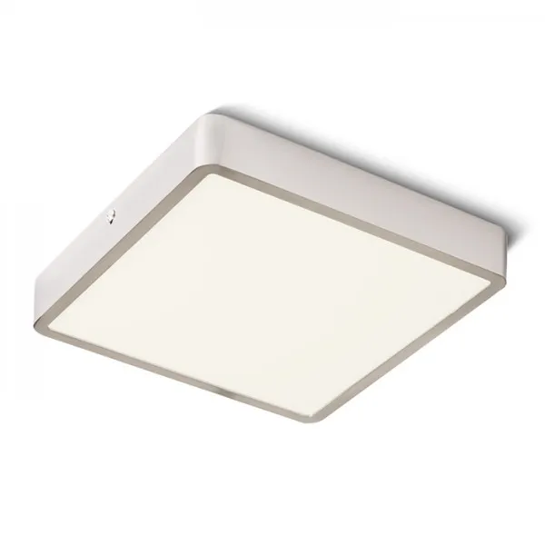 Plafoniera HUE SQ 22 da soffitto nichel opaco 230V LED 24W 3000K