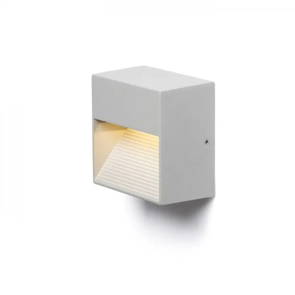 Faretto applique ITAKA da parete grigio argento 230V LED 2W IP54 3000K