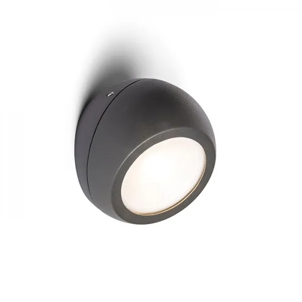 Lampada SIV applique / plafoniera grigio antracite  230V LED 6W 120° IP54  3000K