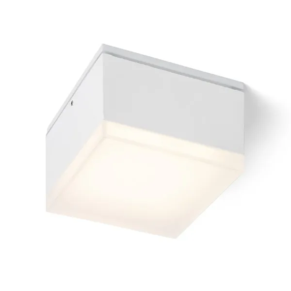 Lampada plafoniera ORIN SQ da soffitto bianco acrilico satinato 230V LED 10W IP54  3000K