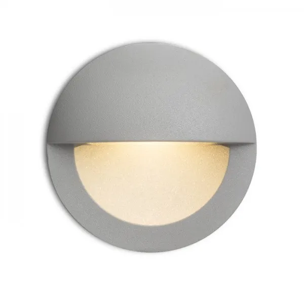 Faretto ASTERIA da incasso grigio argento 230V LED 3W IP54 3000K