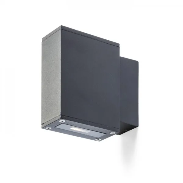 Faretto applique DIXIE 4x12 da parete nero 230V/700mA LED 2x3W 48Â° IP54 3000K