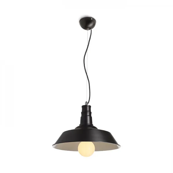 Lampadario lampada GOLDIE 36 a sospensione nero/bianco 230V E27 42W