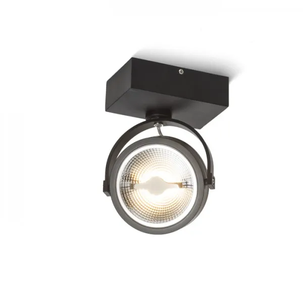 Faretto applique KELLY LED I da parete nero  230V LED 12W 24Â°  3000K