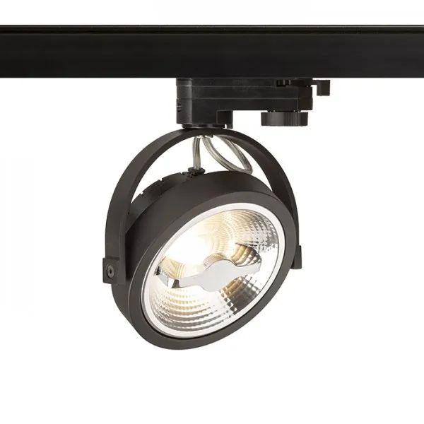 Faretto applique KELLY LED per binario trifase Nero 230V LED 12W 24Â° 3000K