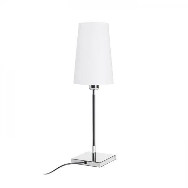 Lampada da tavolo LULU  bianco/nero cromo 230V E27 28W