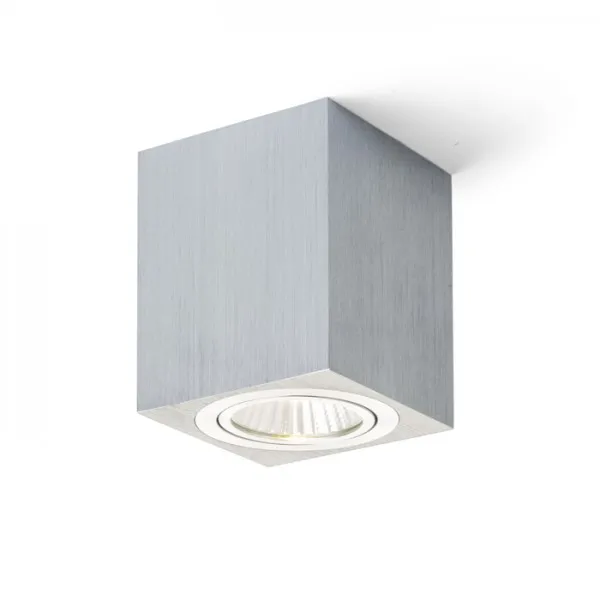 Faretto MAYO SQ da soffitto reclinabile alluminio pettinato 230V/700mA LED 9W 36° 2700K