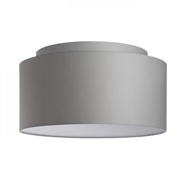 Paralume DOUBLE 55/30 paralume Chintz grigio chiaro /PVC bianco max. 23W