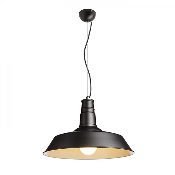 Lampadario lampada GOLDIE 46 a sospensione nero/bianco 230V E27 42W