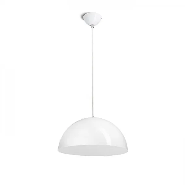 Lampadario MONROE 40 a sospensione bianco lucido/bianco 230V E27 42W