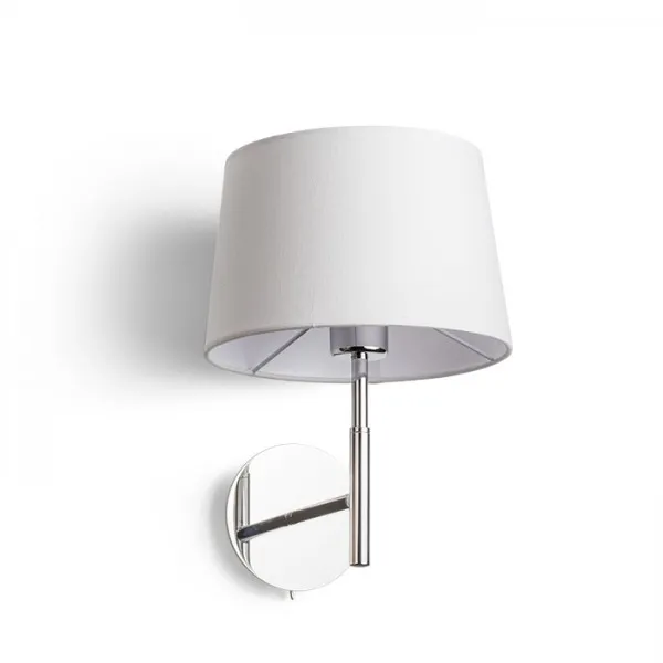 Lampada BROADWAY da parete bianco cromo 230V E27 42W