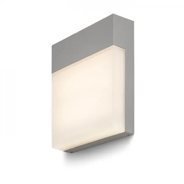 Faretto VERIA da parete grigio argento  230V LED 6W 116Â° IP54  3000K