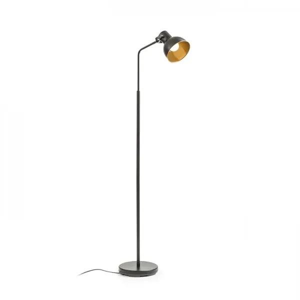 Lampada ROSITA da terra nero/oro  230V E27 12W