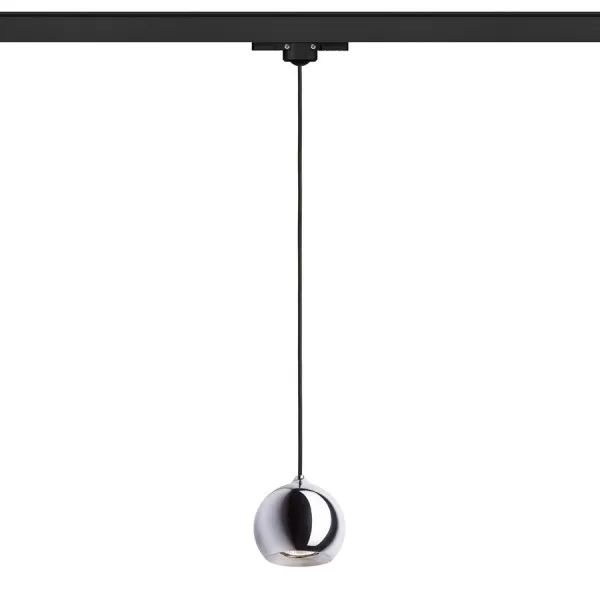 Lampadario DESTY per binario trifase nero cromo 230V GU10 35W