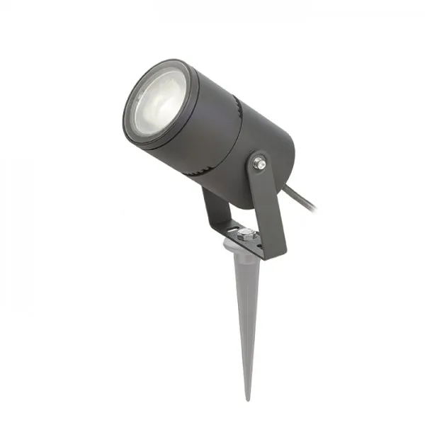 Lampada proiettore FOX esterno grigio antracite  230V LED 9W 120° IP65  3000K