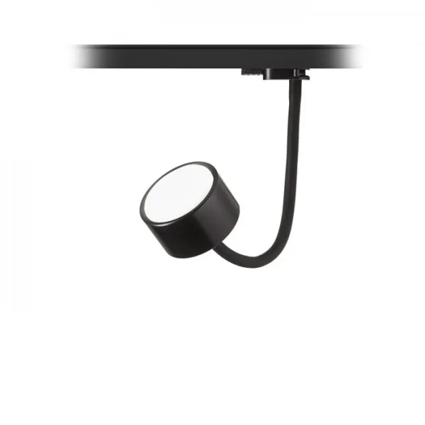 Applique PIXIE a collo di cigno per binario trifase nero 230V LED GX53 7W