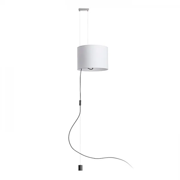 Lampada BROADWAY a sospensione scorrevole bianco cromo 230V E27 42W