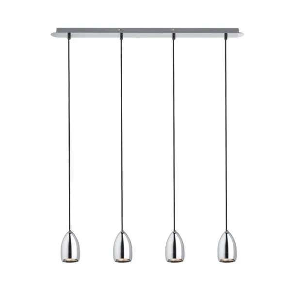 Lampadario Lampada BABADES IV a sospensione  cromo 230V GU10 4x35W