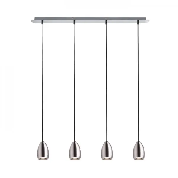 Lampadario Lampada BABADES IV sospensione  nichel opaco 230V GU10 4x35W