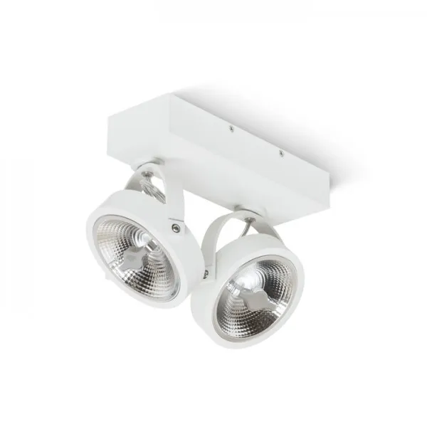 Faretto applique KELLY LED II da parete bianco  230V LED 2x12W 24Â°  3000K