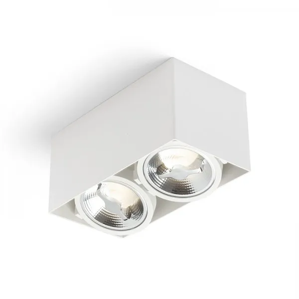 Faretto JAMES II DIMM da soffitto bianco opaco 230V LED 2x15W 24° 3000K