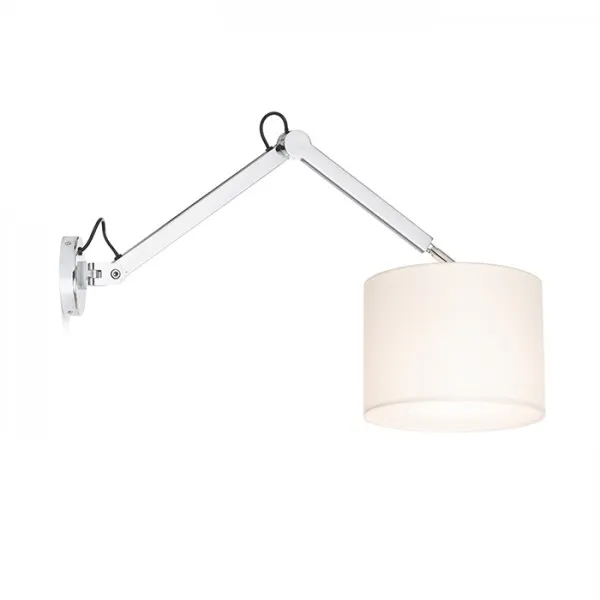 Lampada MADISON W da parete bianco cromo 230V E27 42W