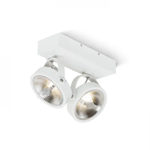 Faretto applique KELLY LED II da parete bianco  230V LED 2x12W 24°  3000K